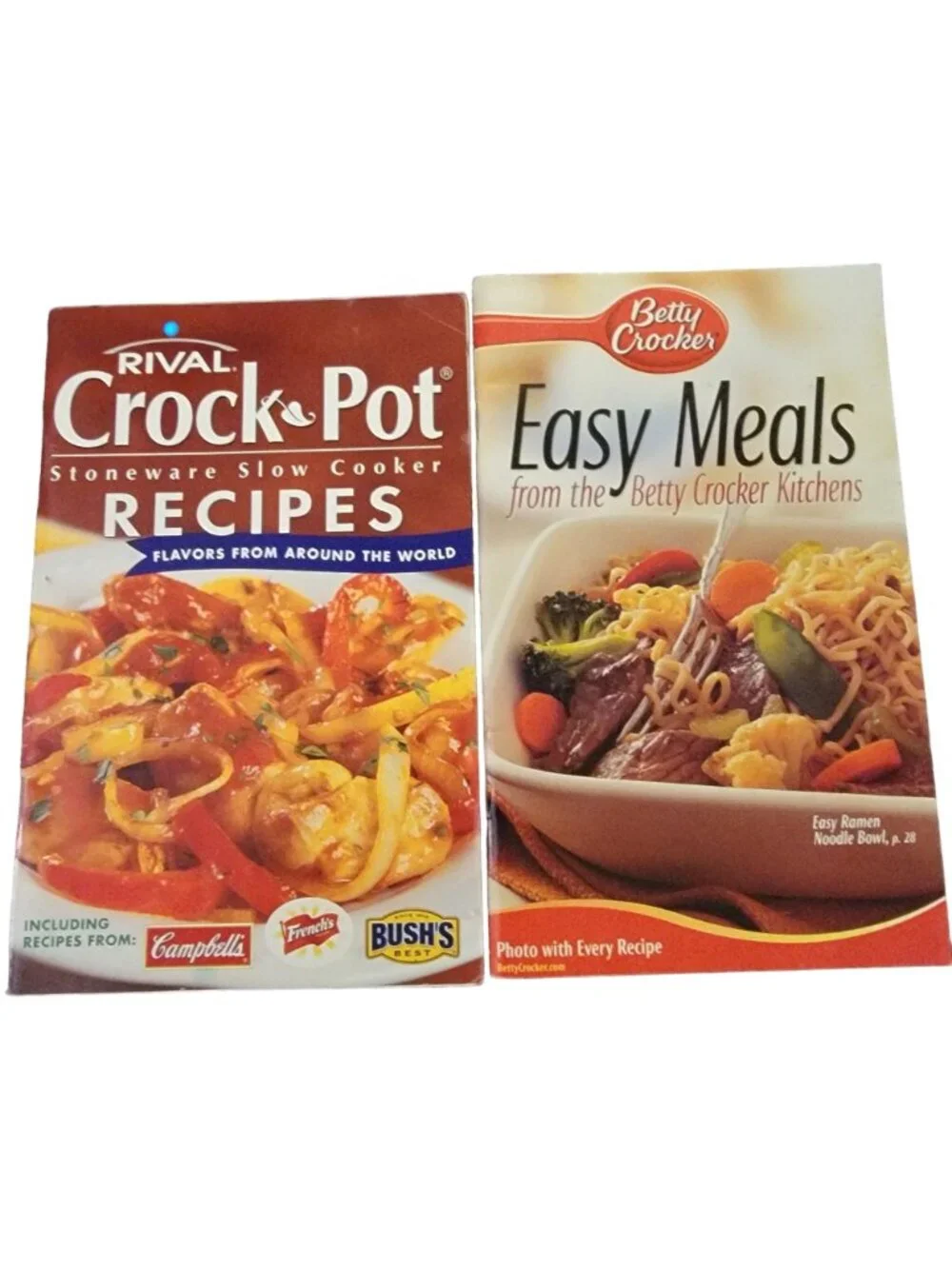 Vintage Cookbook Lot Pampered Chef Crock pot recipes Betty Crocker Food Pasta